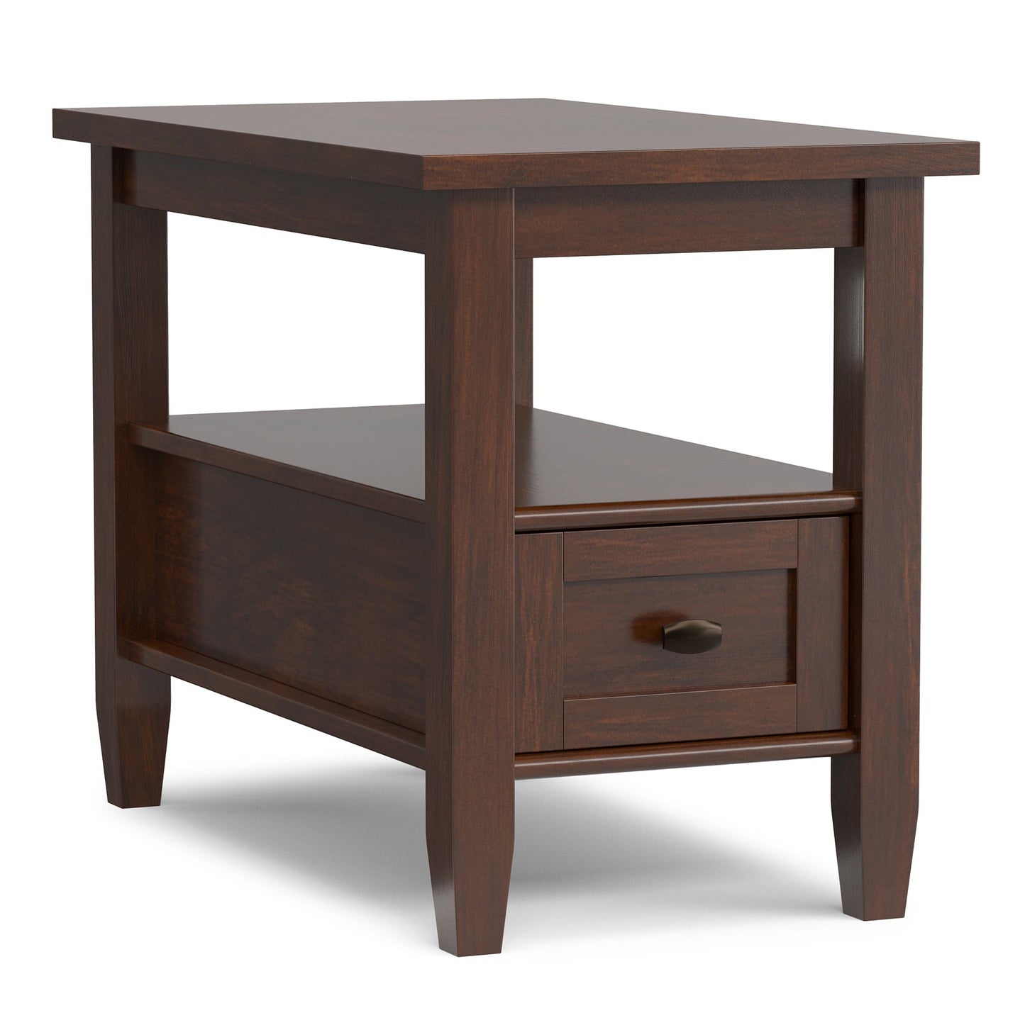 Russet Brown | Warm Shaker Narrow Side Table