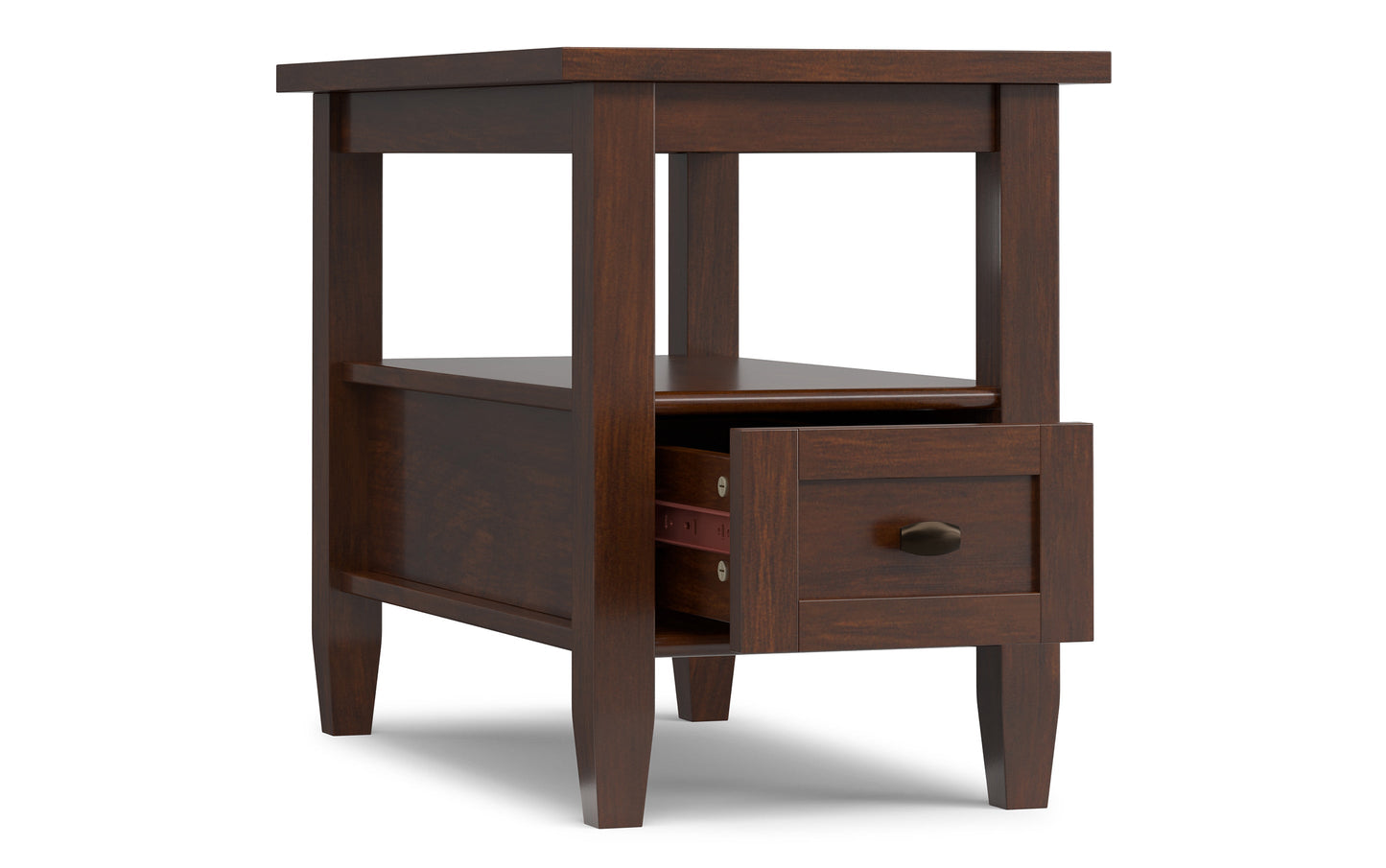 Russet Brown | Warm Shaker Narrow Side Table