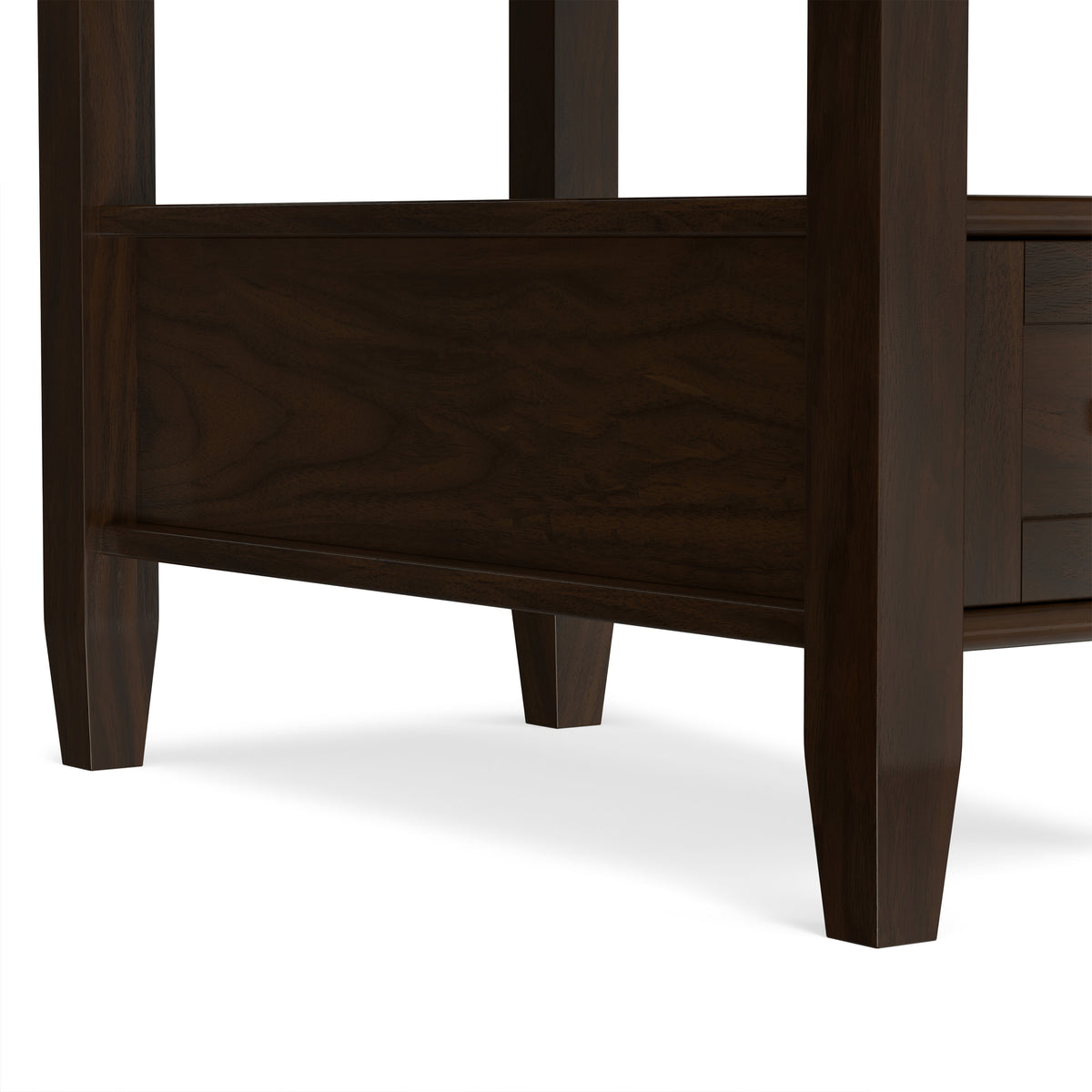 Brunette Brown | Warm Shaker Narrow End Table