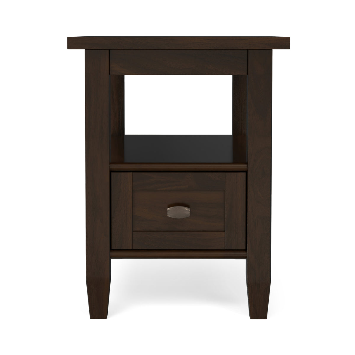 Brunette Brown | Warm Shaker Narrow End Table