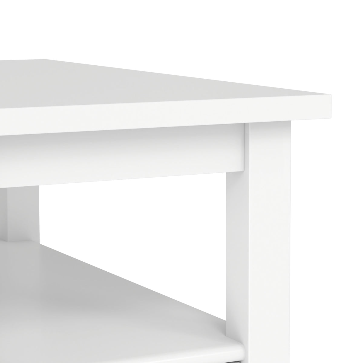 White | Warm Shaker Narrow End Table