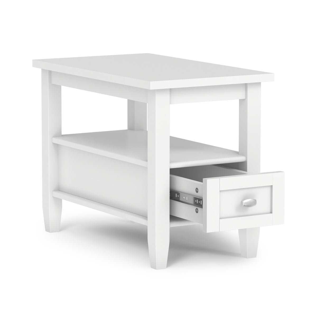 White | Warm Shaker Narrow End Table