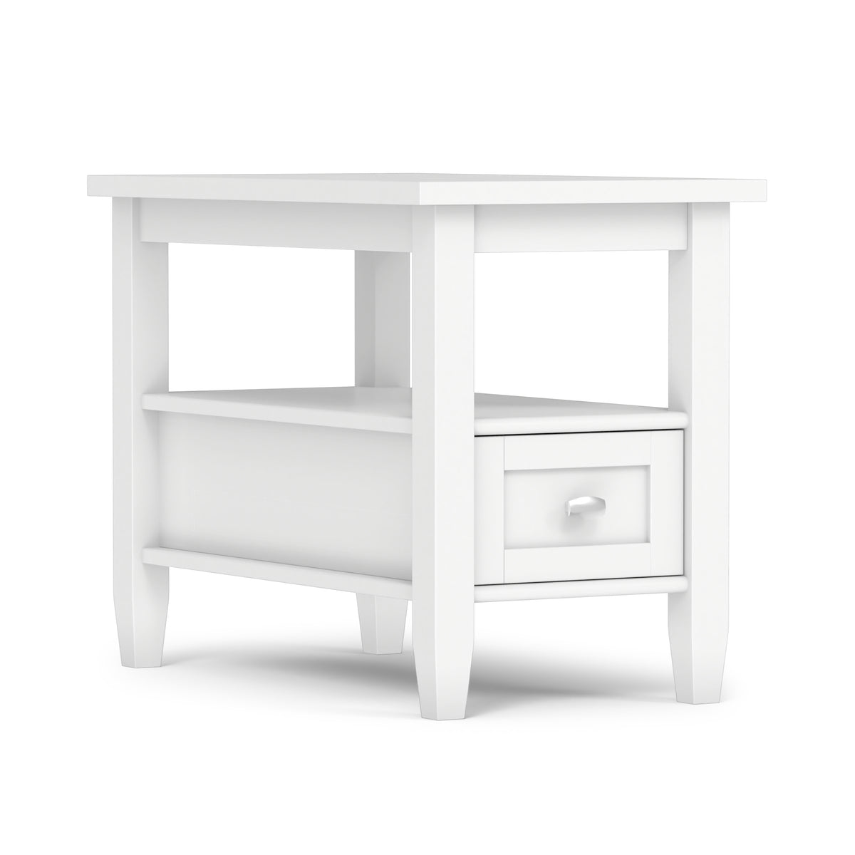 White | Warm Shaker Narrow End Table