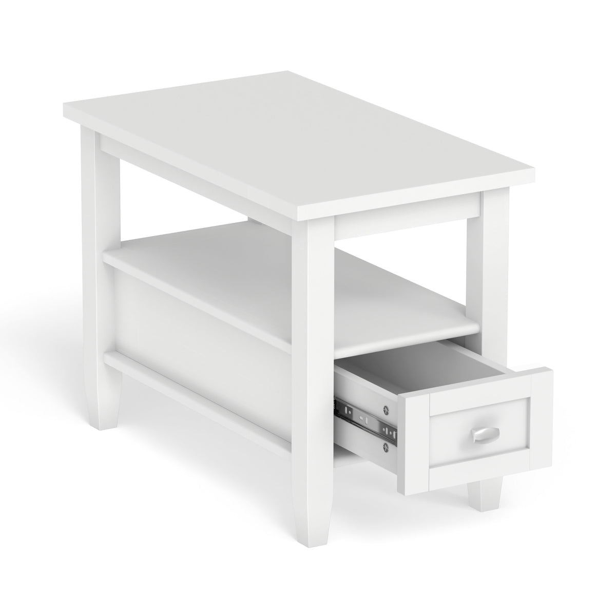 White | Warm Shaker Narrow End Table
