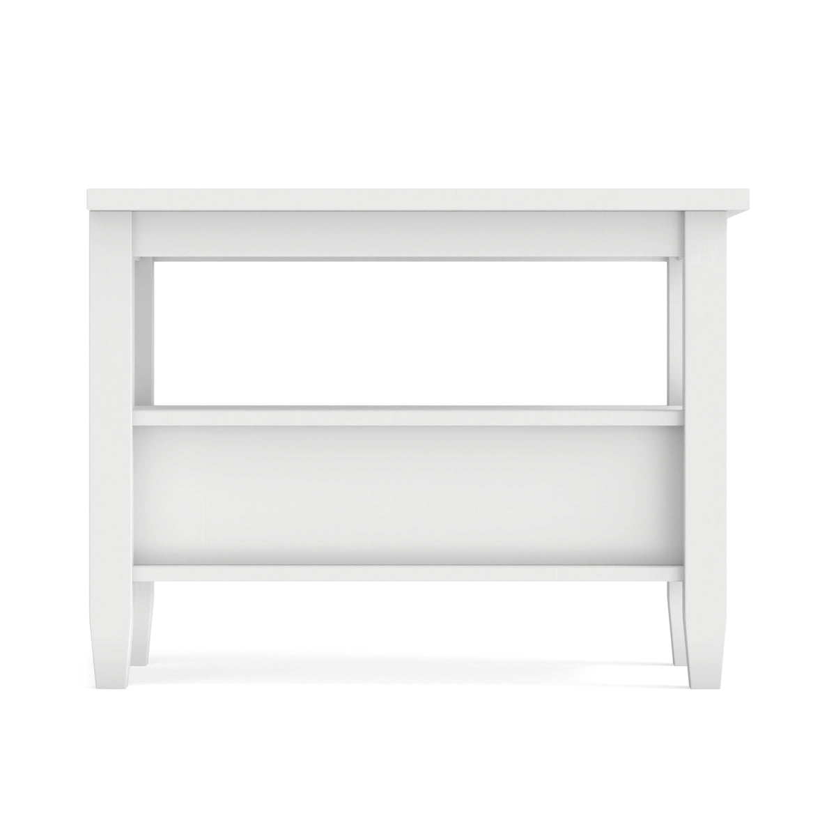 White | Warm Shaker Narrow End Table