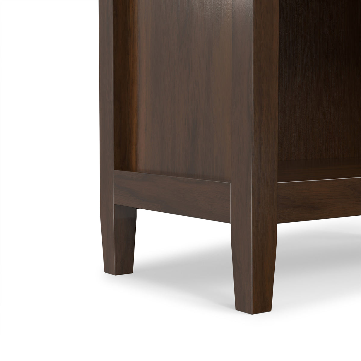 Brunette Brown | Warm Shaker 5 Shelf Bookcase