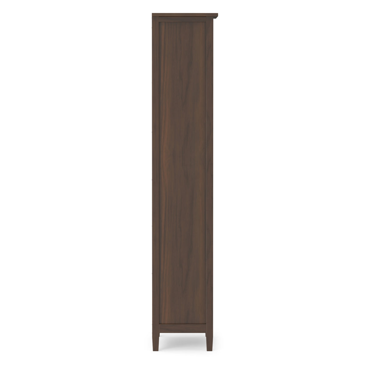 Brunette Brown | Warm Shaker 5 Shelf Bookcase
