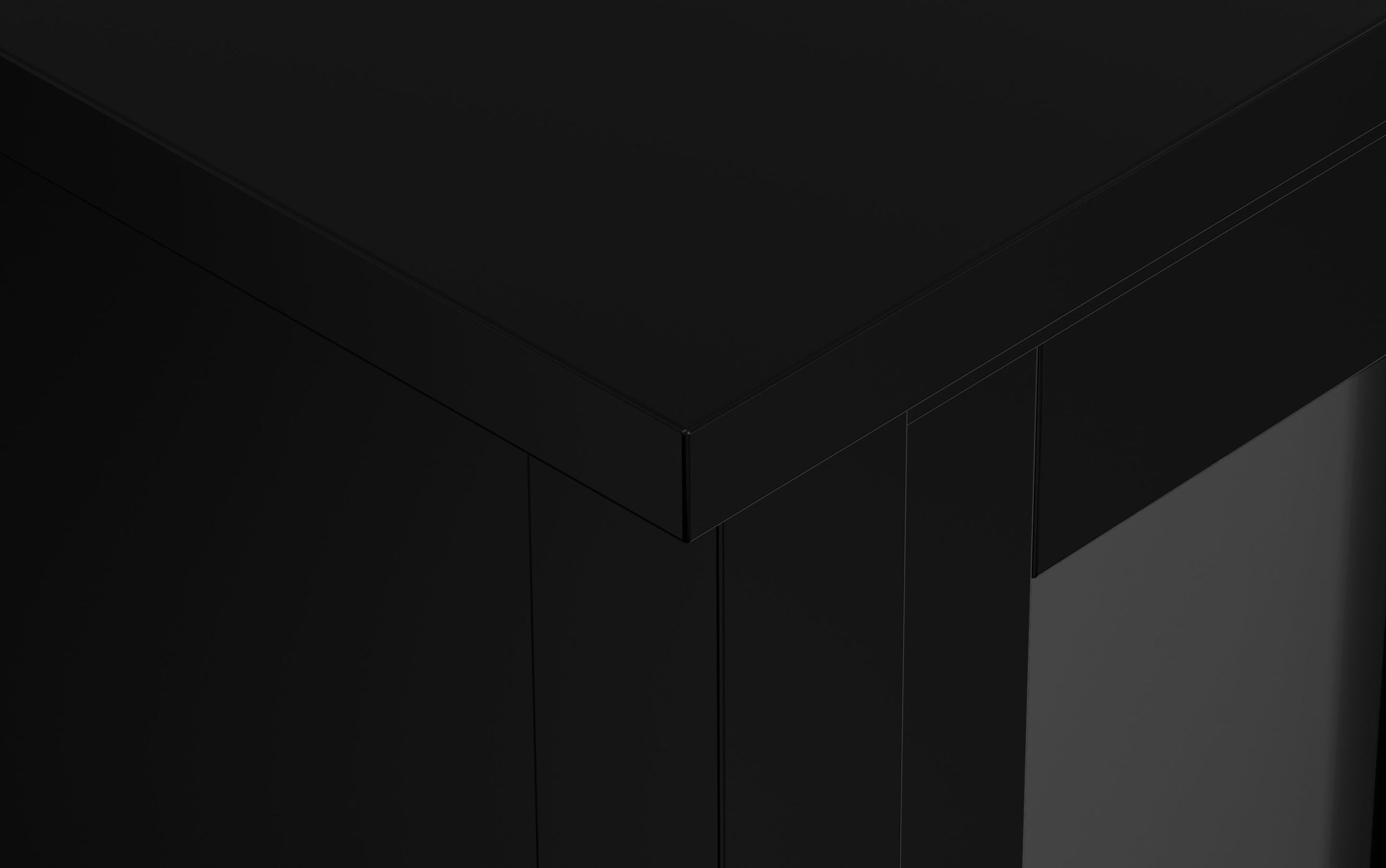 Black | Warm Shaker 32 inch Low Storage Cabinet