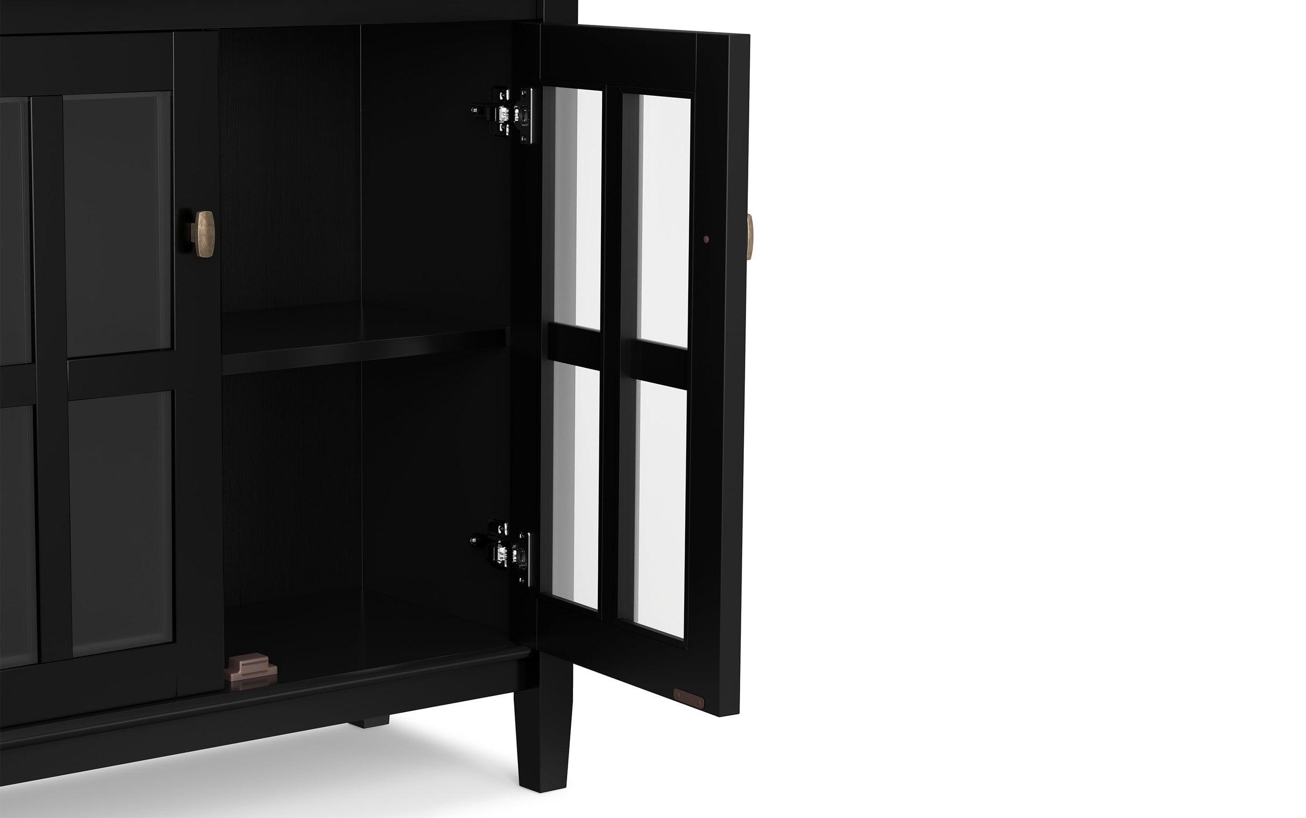 Black | Warm Shaker 32 inch Low Storage Cabinet