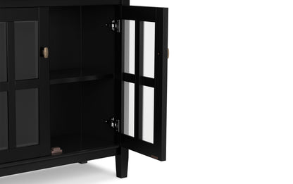 Black | Warm Shaker 32 inch Low Storage Cabinet