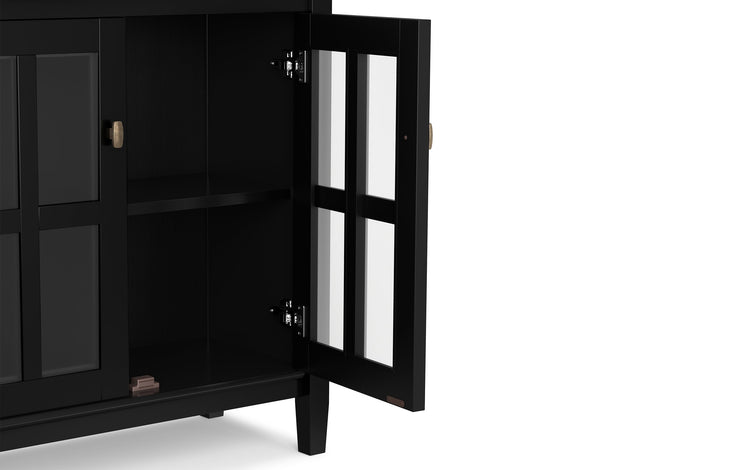 Black | Warm Shaker 32 inch Low Storage Cabinet