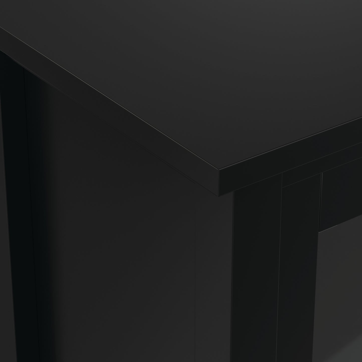Black | Warm Shaker Low Storage Cabinet