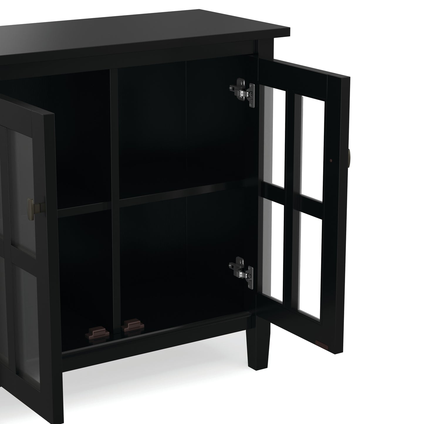 Black | Warm Shaker Low Storage Cabinet