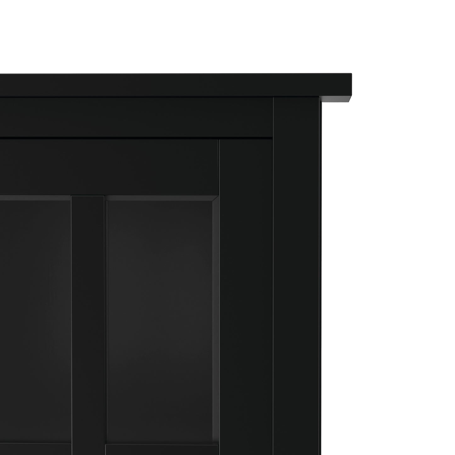 Black | Warm Shaker Low Storage Cabinet