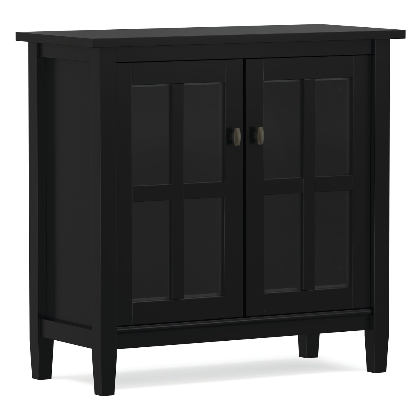 Black | Warm Shaker Low Storage Cabinet