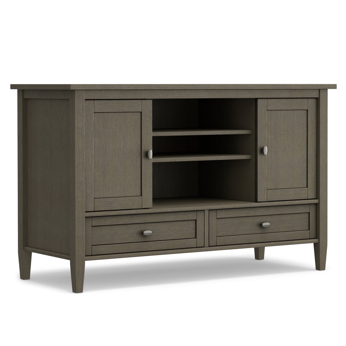 Farmhouse Grey | Warm Shaker TV Media Stand