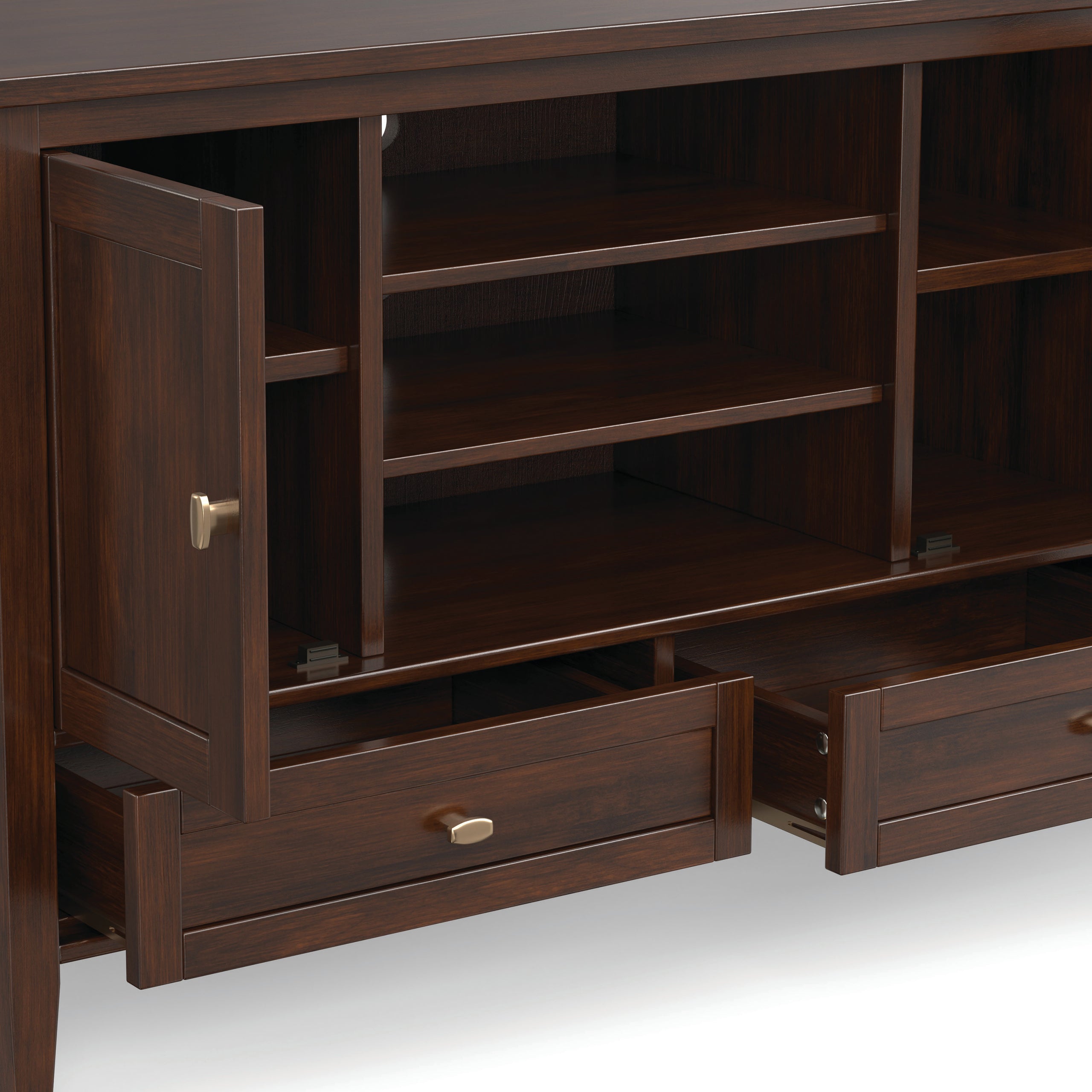 Russet Brown | Warm Shaker TV Media Stand