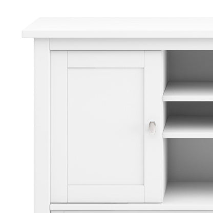 White | Warm Shaker TV Media Stand