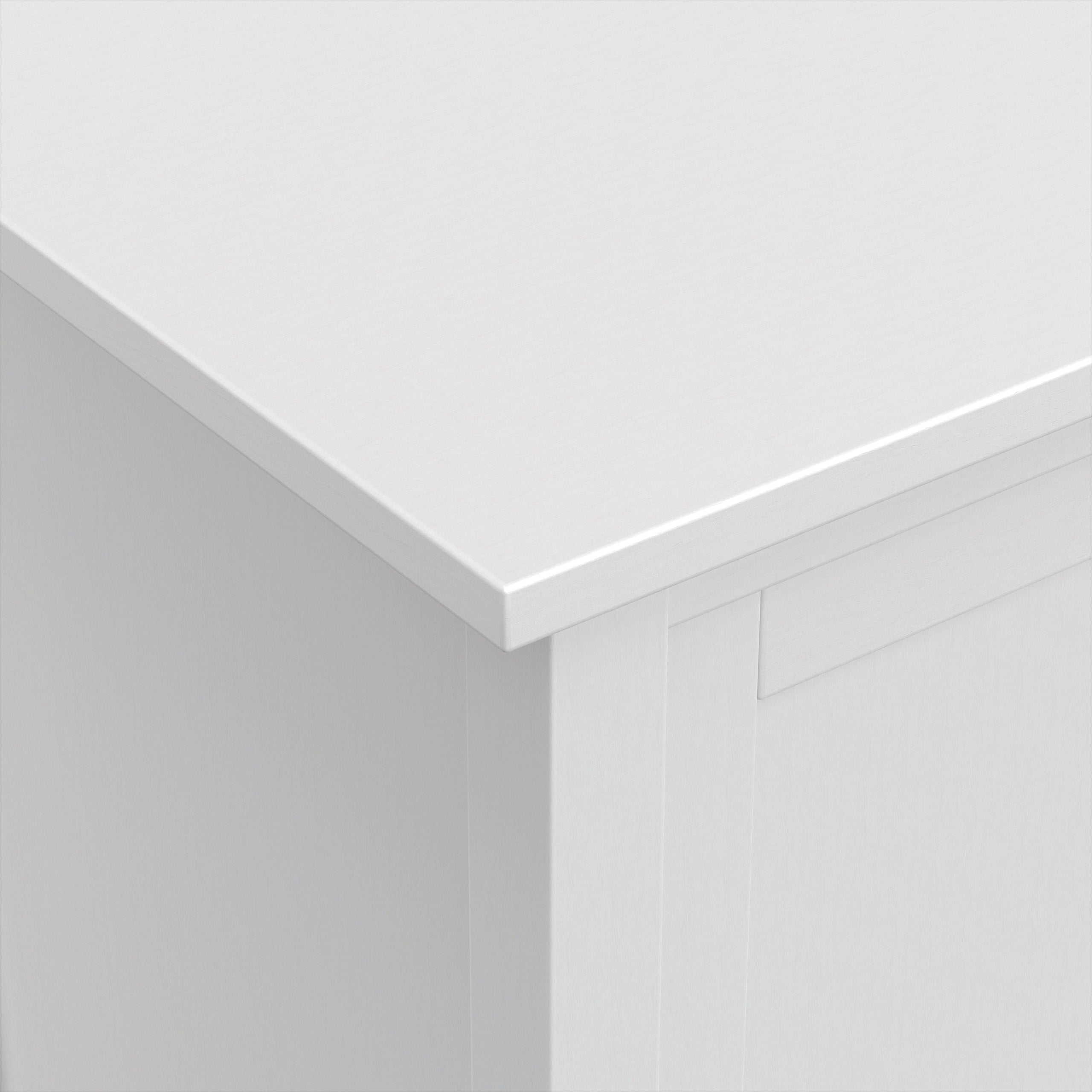 White | Warm Shaker TV Media Stand