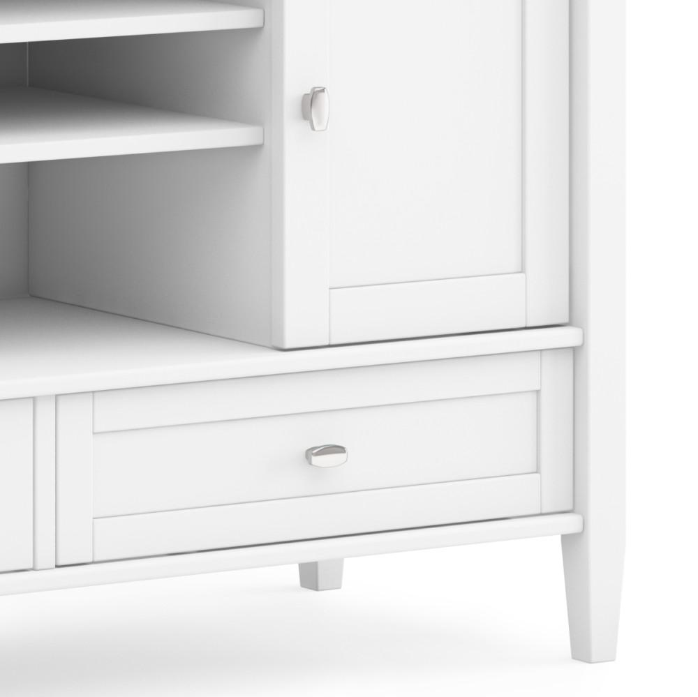 White | Warm Shaker TV Media Stand