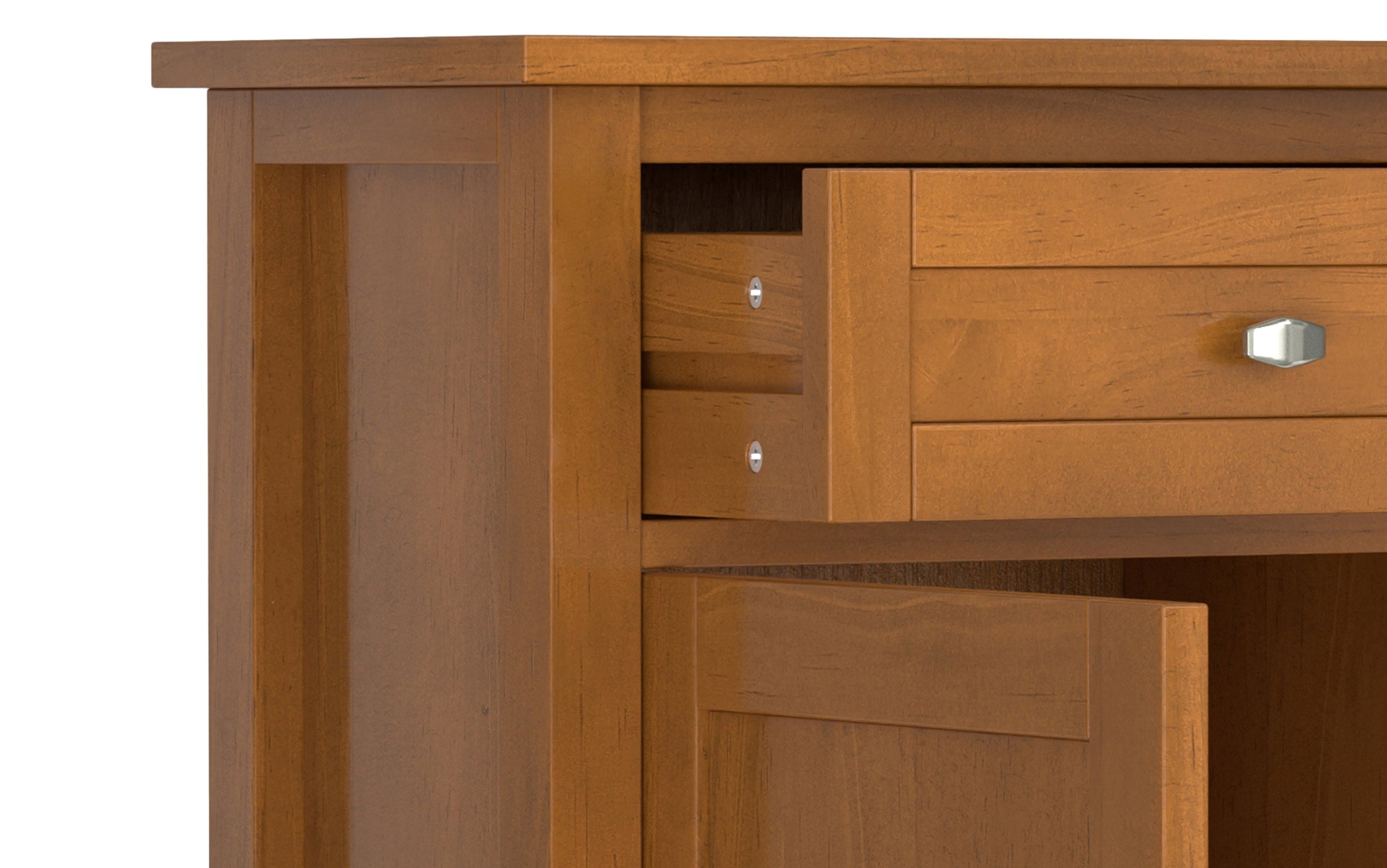 Warm Shaker Entryway Storage Cabinet