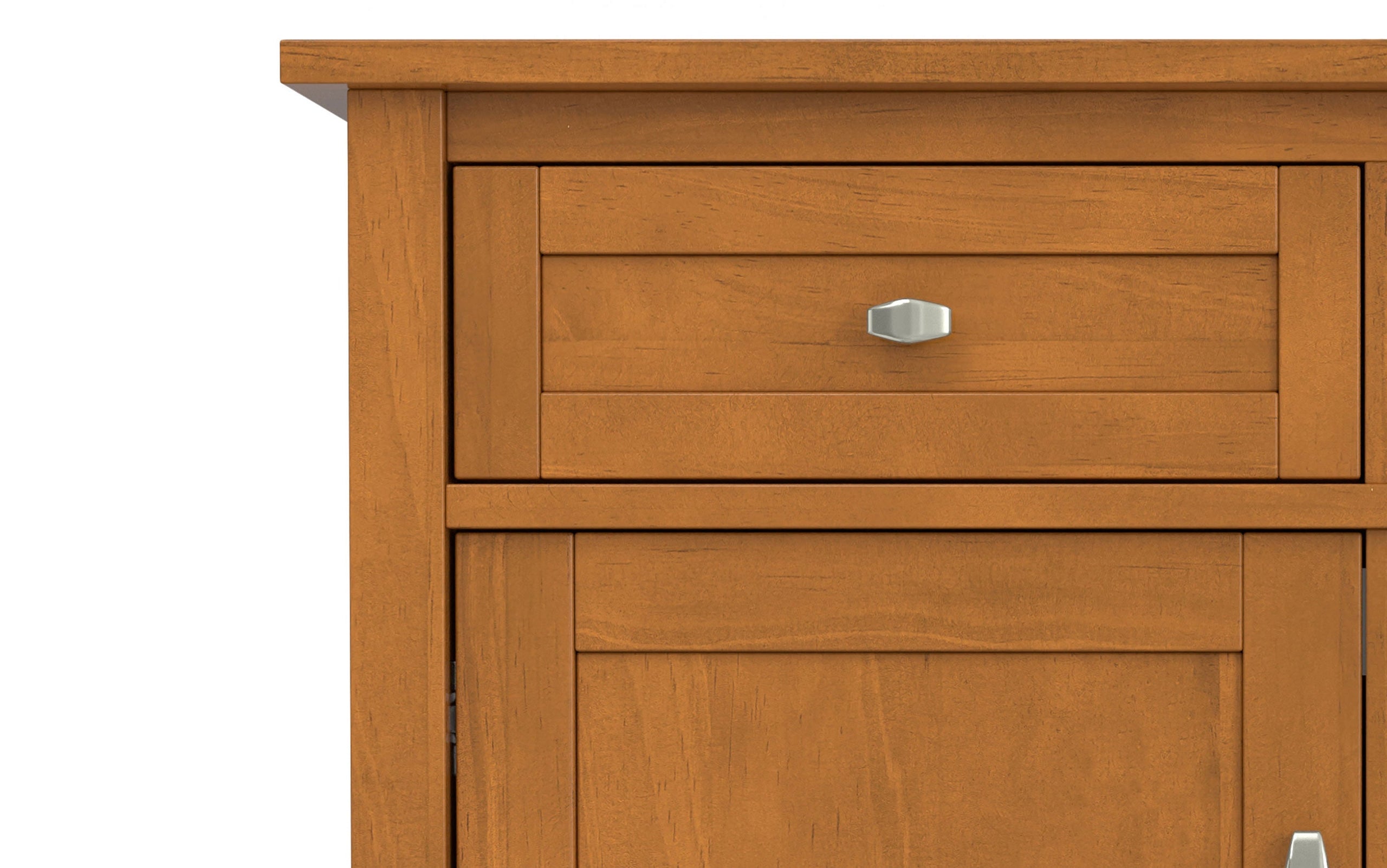 Warm Shaker Entryway Storage Cabinet