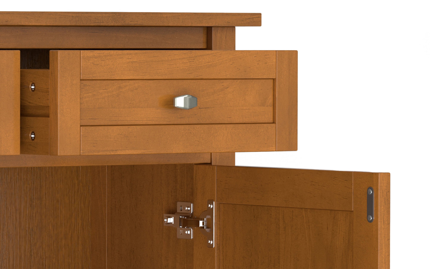 Warm Shaker Entryway Storage Cabinet