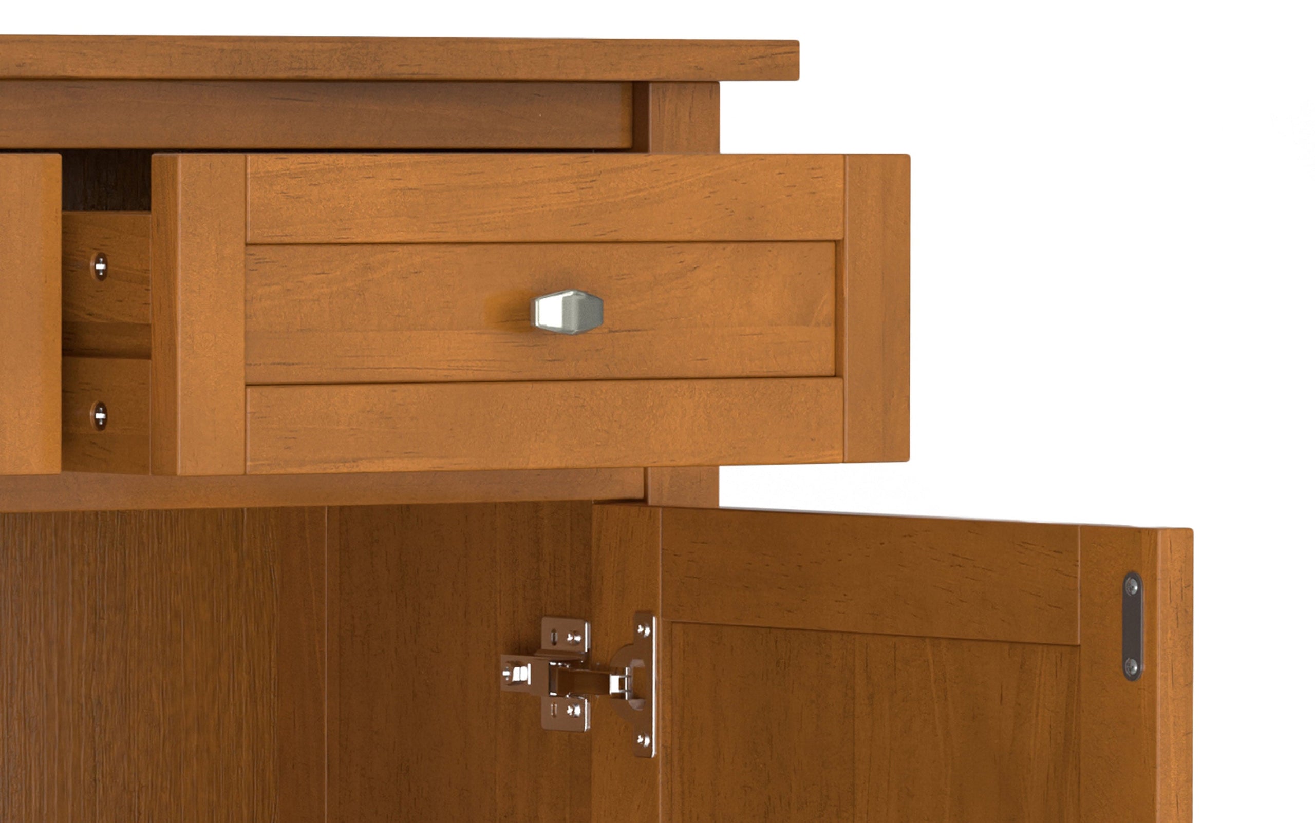Warm Shaker Entryway Storage Cabinet