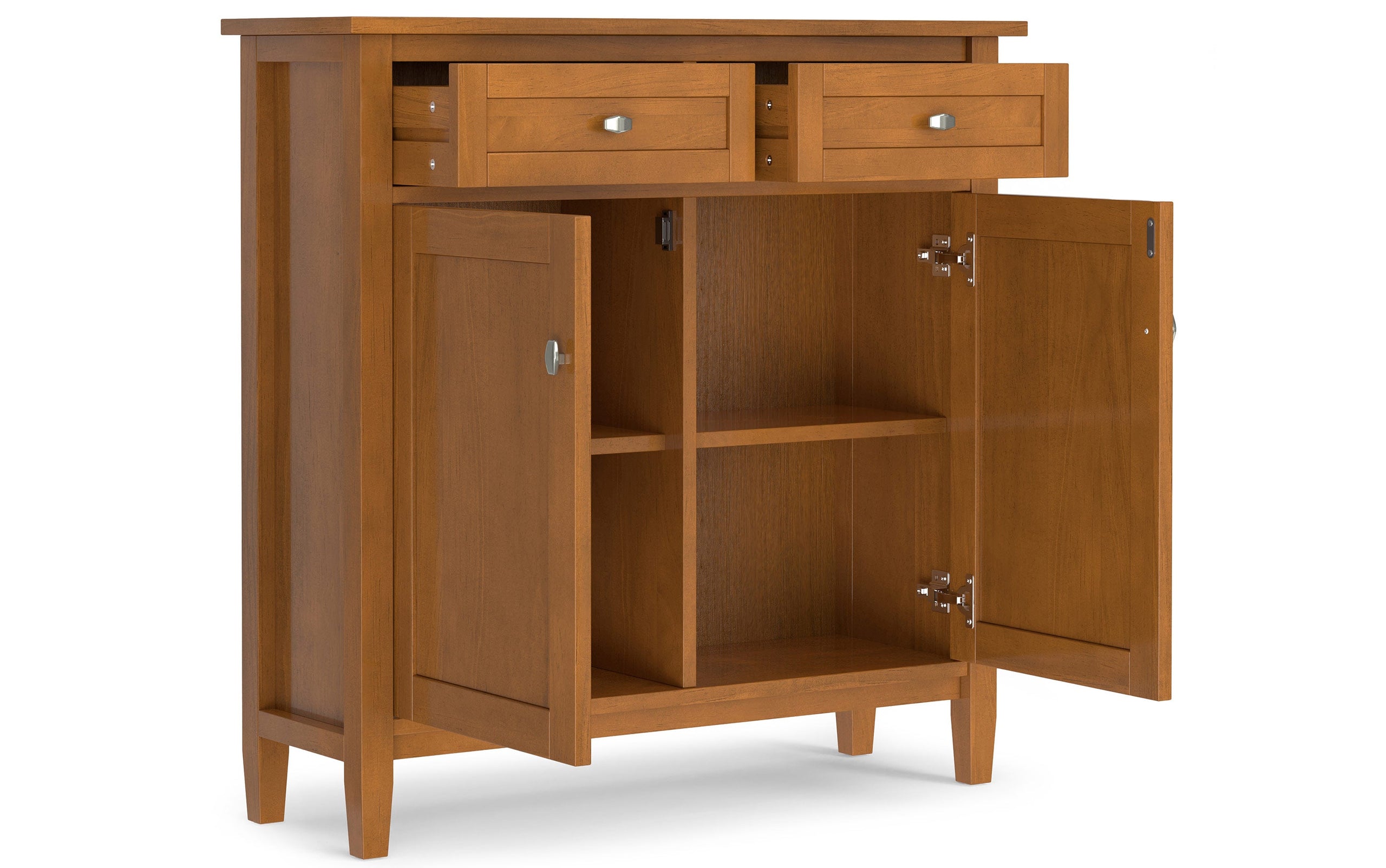 Warm Shaker Entryway Storage Cabinet