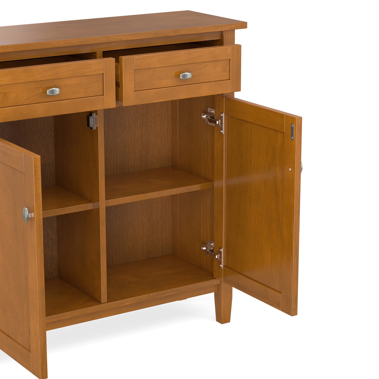 Warm Shaker Entryway Storage Cabinet