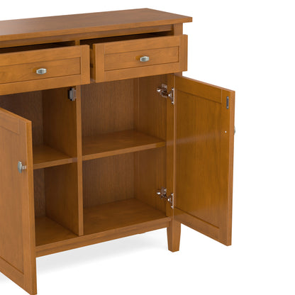 Warm Shaker Entryway Storage Cabinet