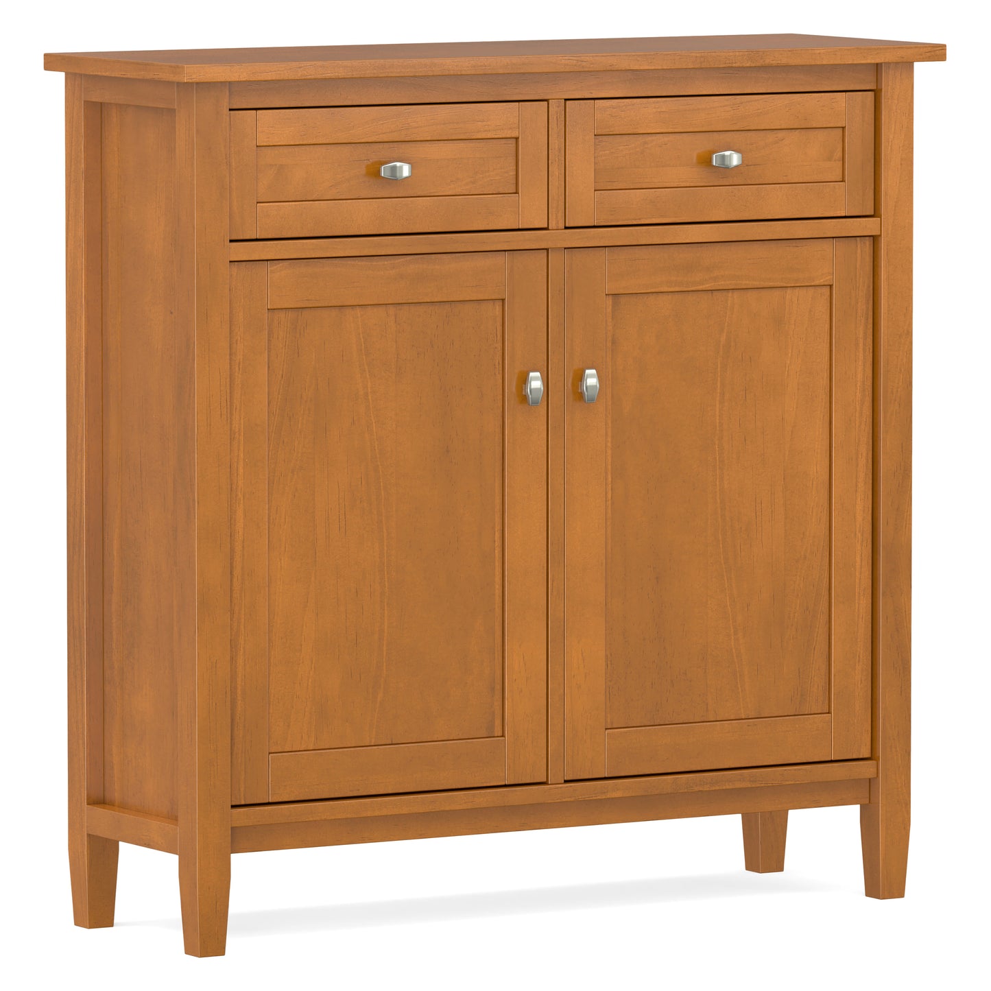 Warm Shaker Entryway Storage Cabinet