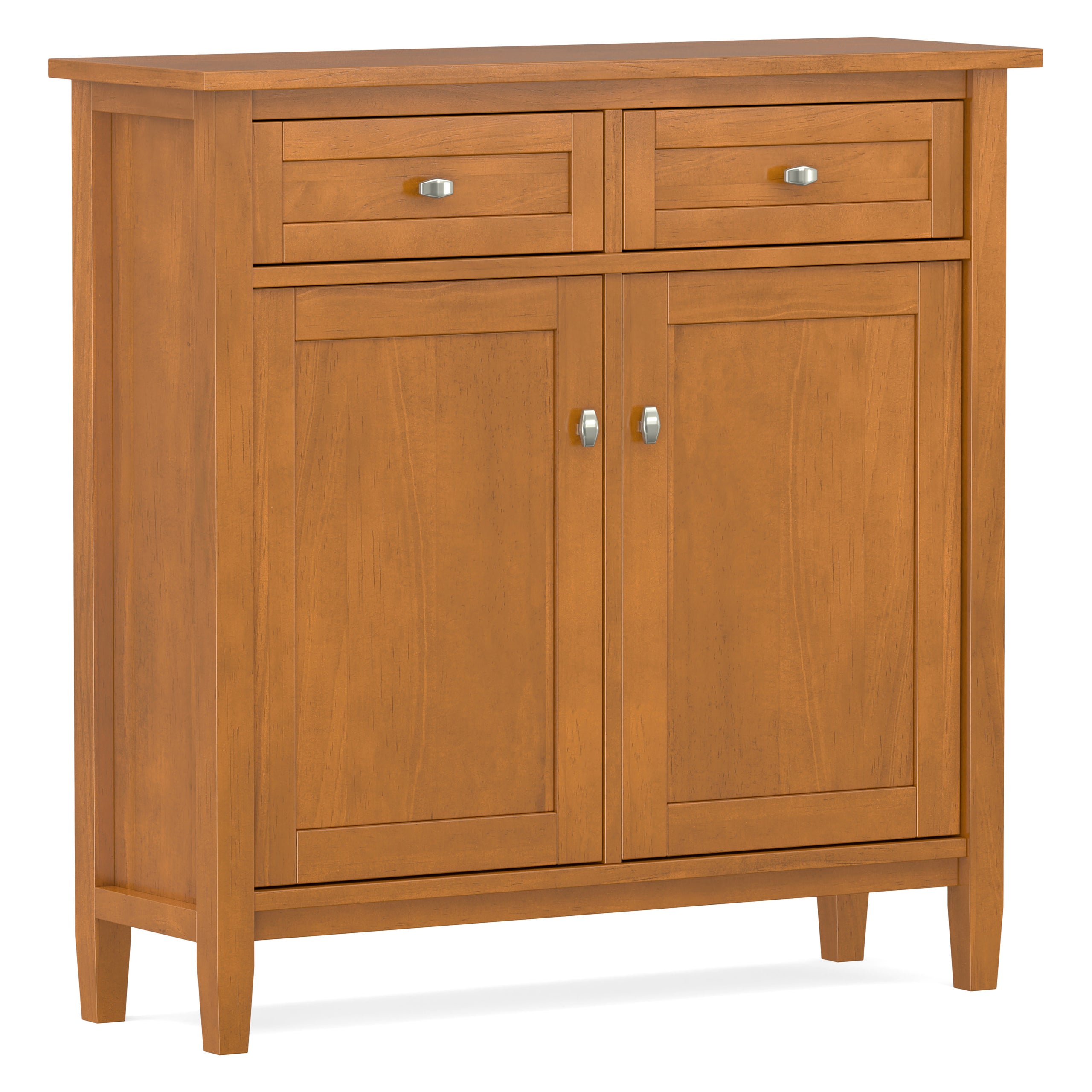 Warm Shaker Entryway Storage Cabinet