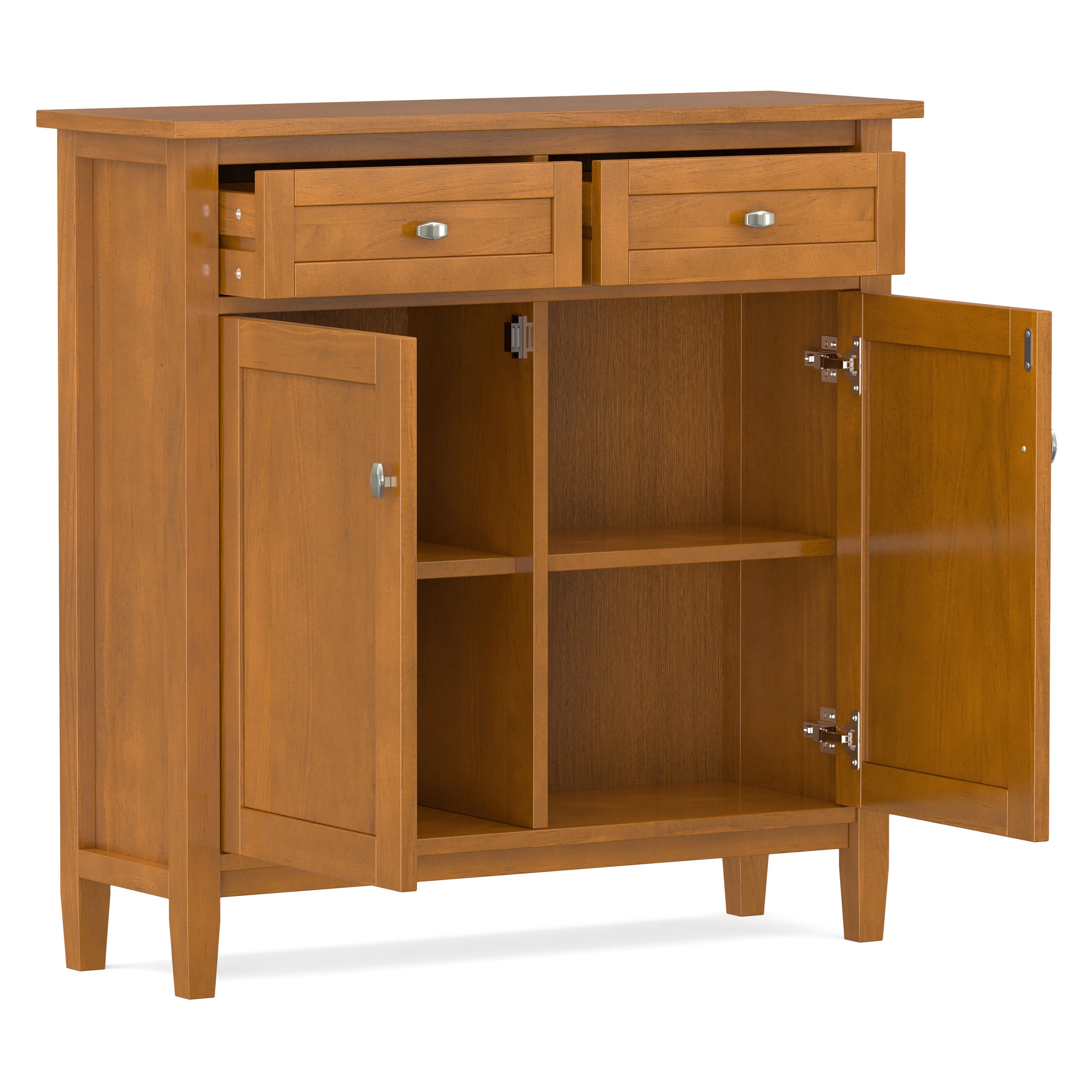 Warm Shaker Entryway Storage Cabinet