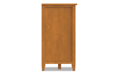 Warm Shaker Storage Cabinet with Wine Rack