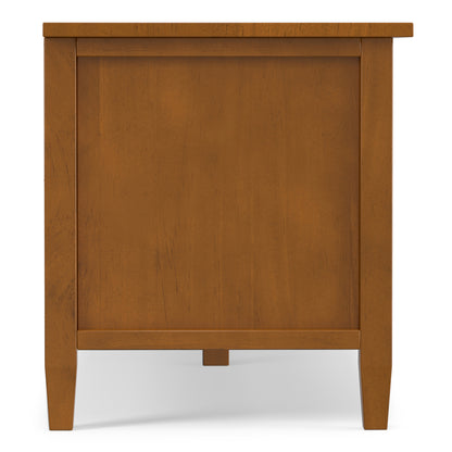 Light Golden Brown | Warm Shaker 72 inch Low TV Media Stand