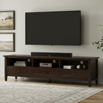 Tobacco Brown | Warm Shaker 72 inch Low TV Media Stand