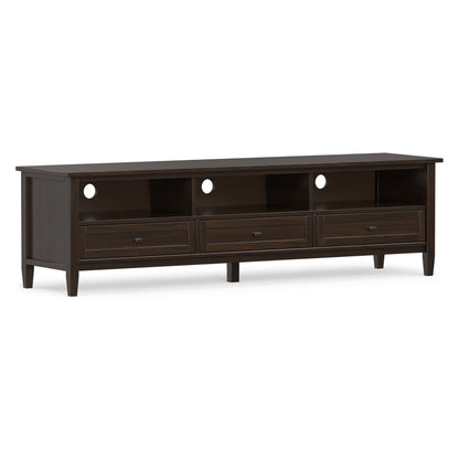 Tobacco Brown | Warm Shaker 72 inch Low TV Media Stand