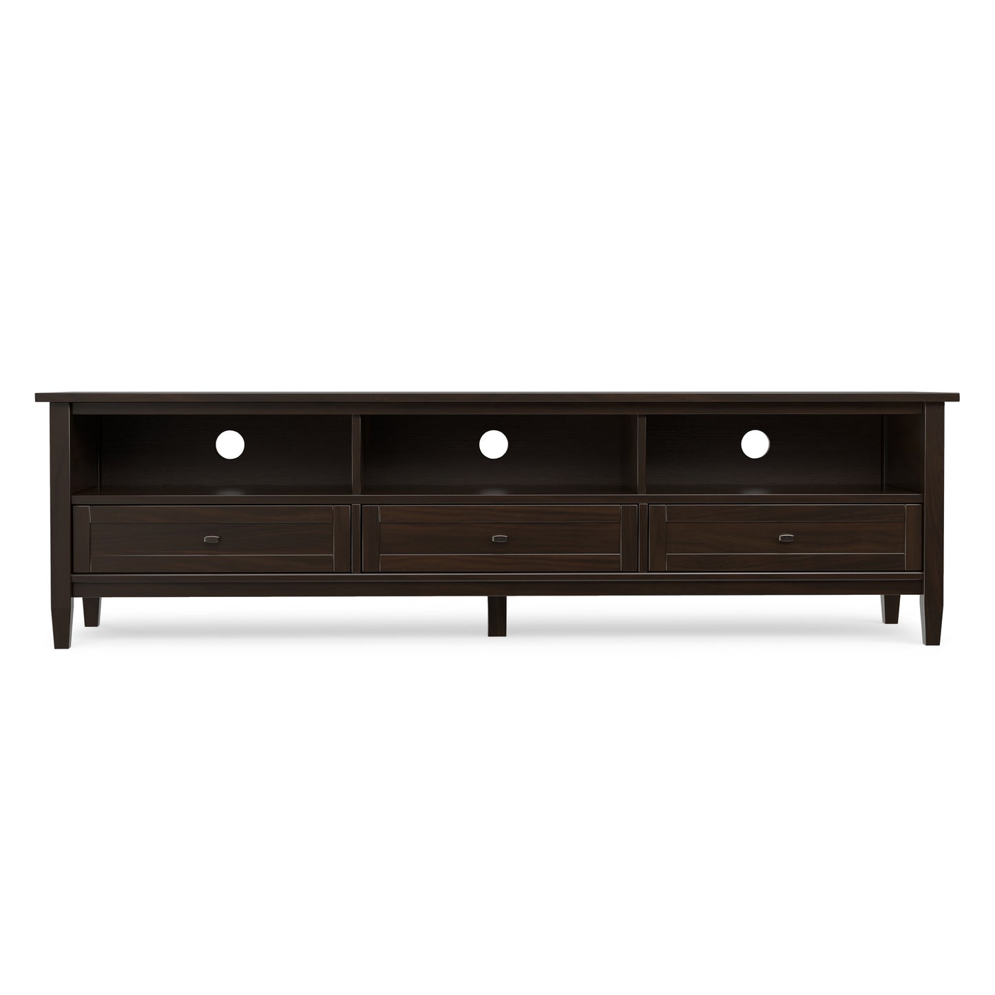 Tobacco Brown | Warm Shaker 72 inch Low TV Media Stand