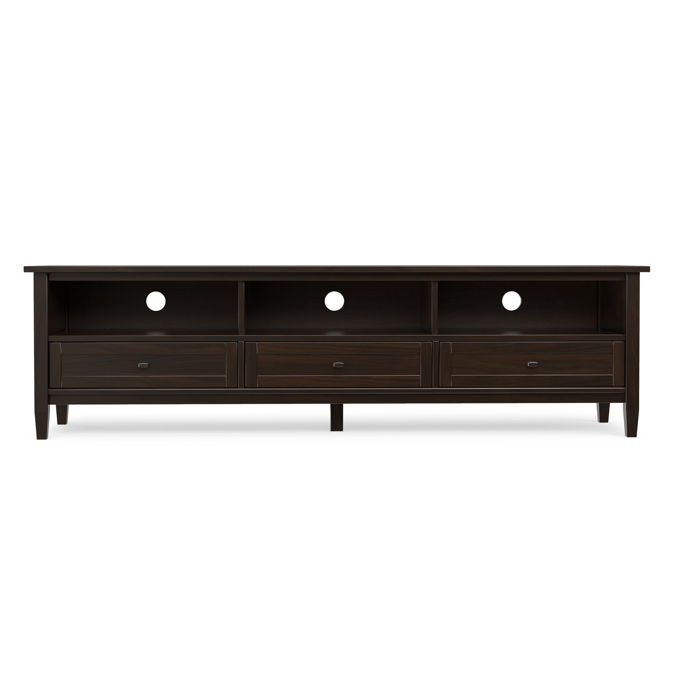 Tobacco Brown | Warm Shaker 72 inch Low TV Media Stand