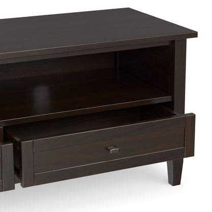 Tobacco Brown | Warm Shaker 72 inch Low TV Media Stand