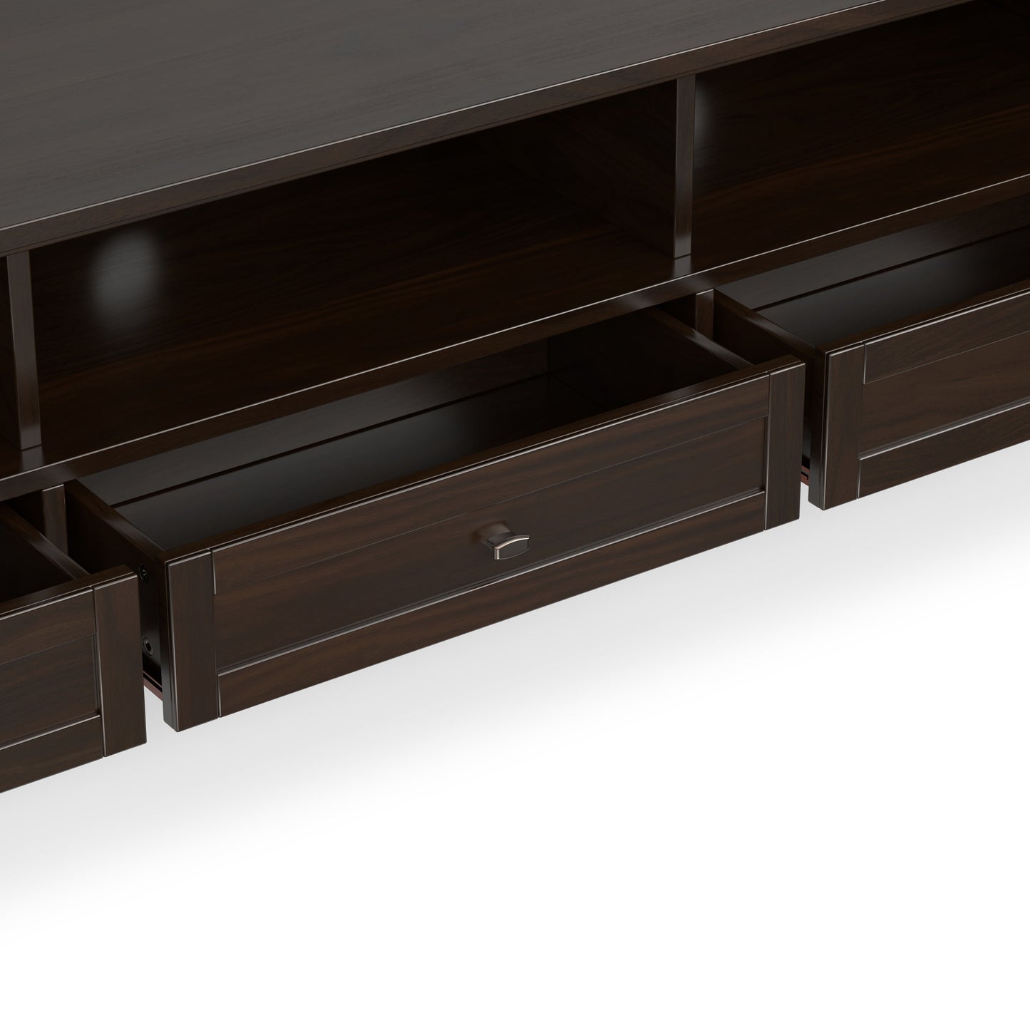 Tobacco Brown | Warm Shaker 72 inch Low TV Media Stand
