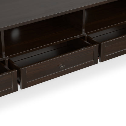 Tobacco Brown | Warm Shaker 72 inch Low TV Media Stand