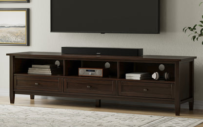 Tobacco Brown | Warm Shaker 72 inch Low TV Media Stand