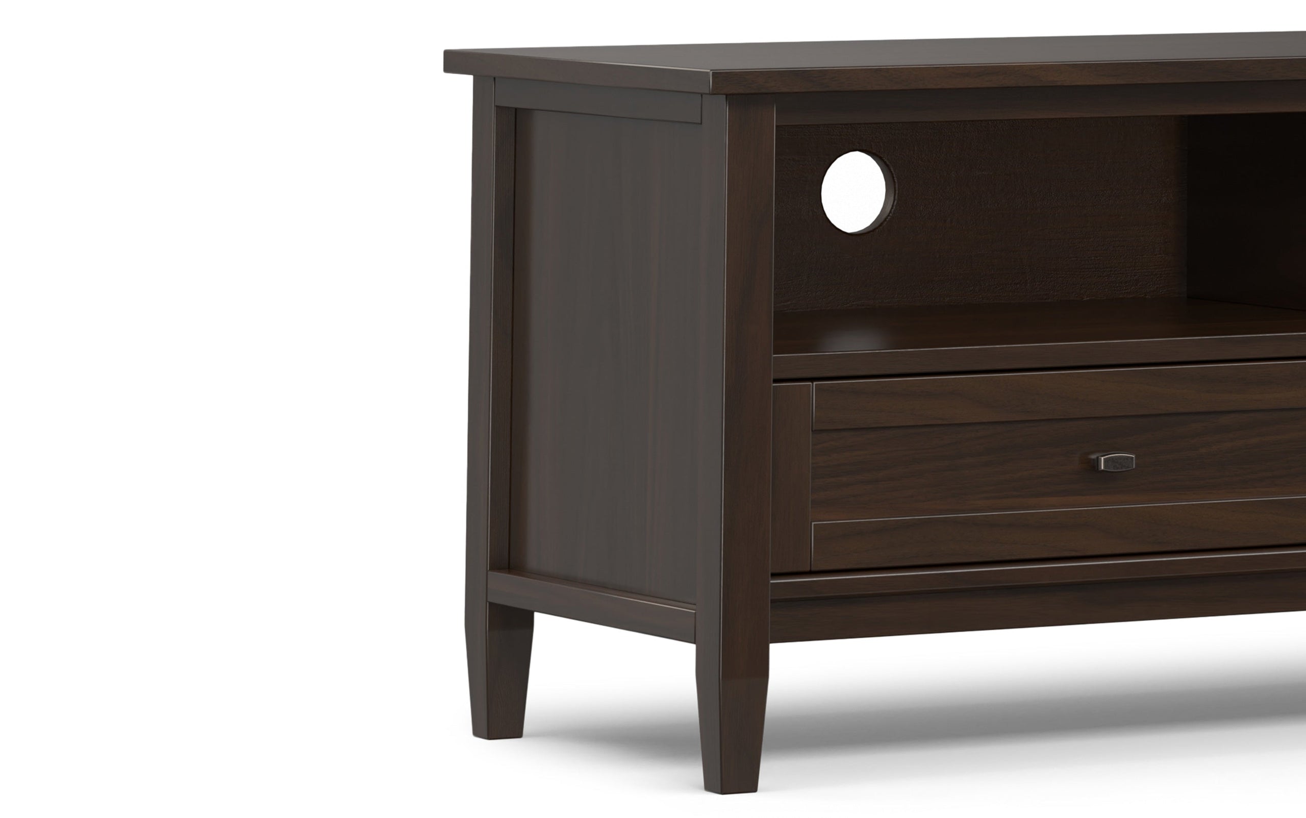 Tobacco Brown | Warm Shaker 72 inch Low TV Media Stand