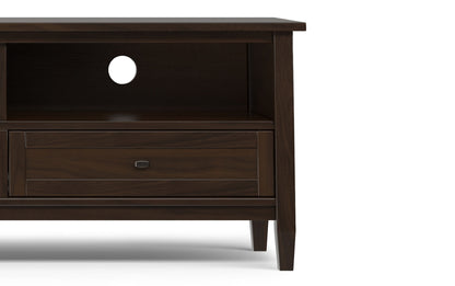 Tobacco Brown | Warm Shaker 72 inch Low TV Media Stand