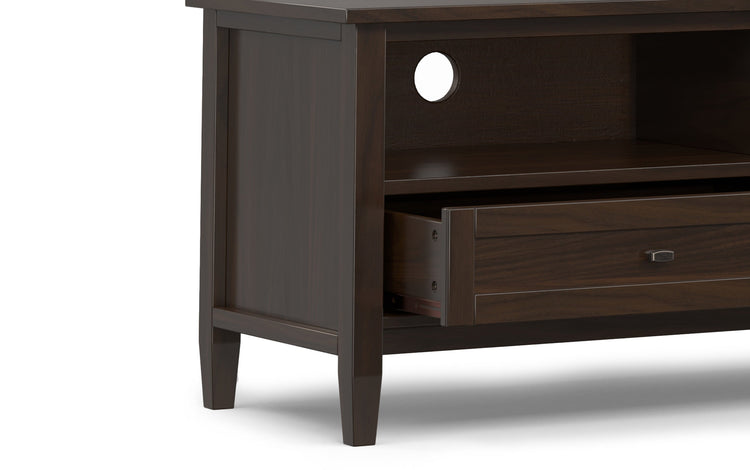 Tobacco Brown | Warm Shaker 72 inch Low TV Media Stand