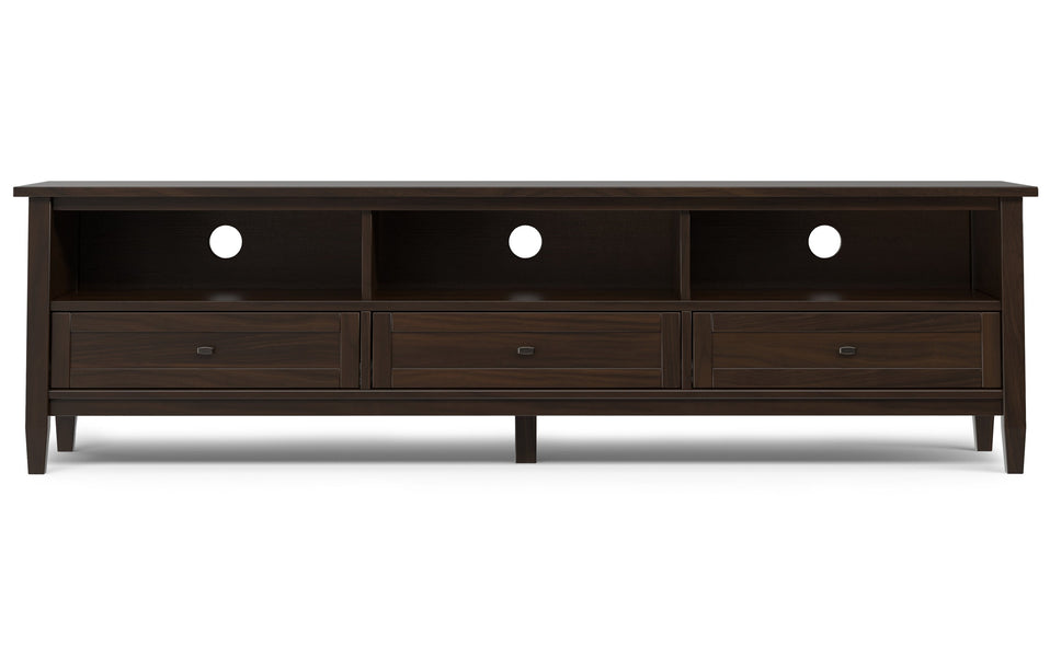 Tobacco Brown | Warm Shaker 72 inch Low TV Media Stand