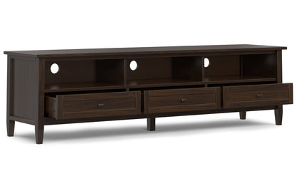 Tobacco Brown | Warm Shaker 72 inch Low TV Media Stand