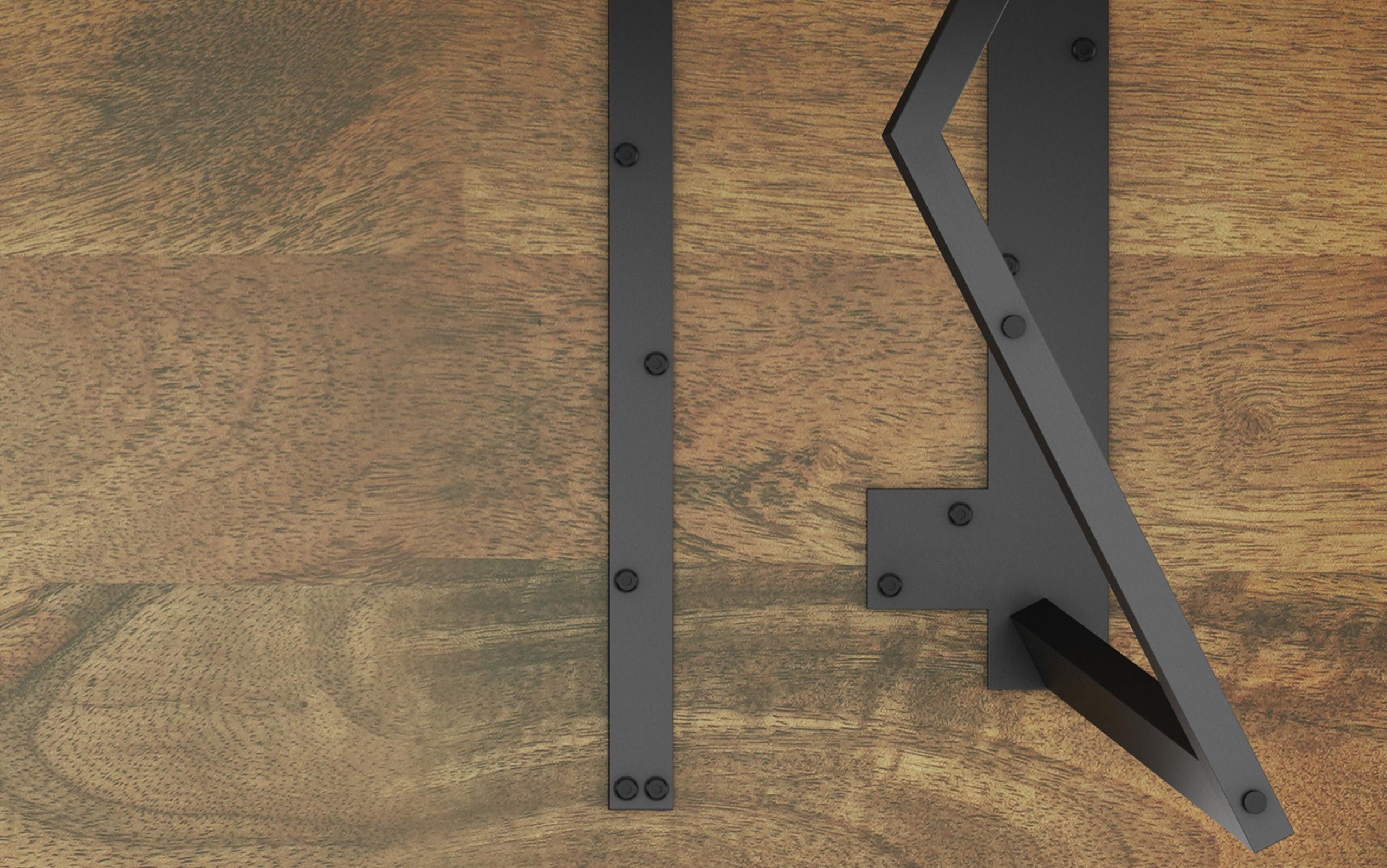 Light Brown | Watkins Dining Table with Inverted Metal Base
